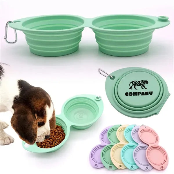Portable Travel Pet Feeder Bowl