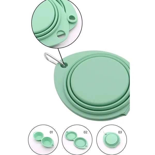 Portable Travel Pet Feeder Bowl