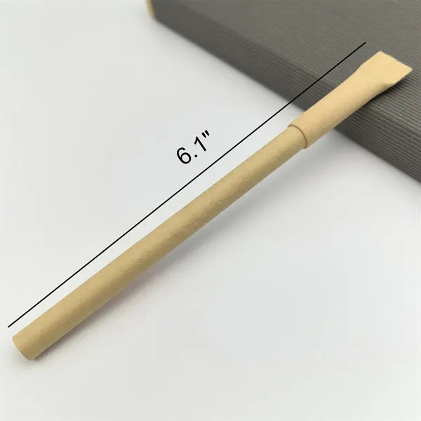 Eco Friendly Paper Tube Pens Custom Logo