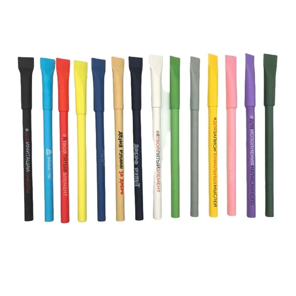 Eco Friendly Paper Tube Pens Custom Logo
