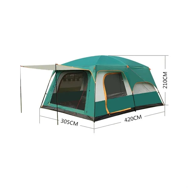 Weatherproof Cabin Shelter Family Camping Tent w/ Carry Bag