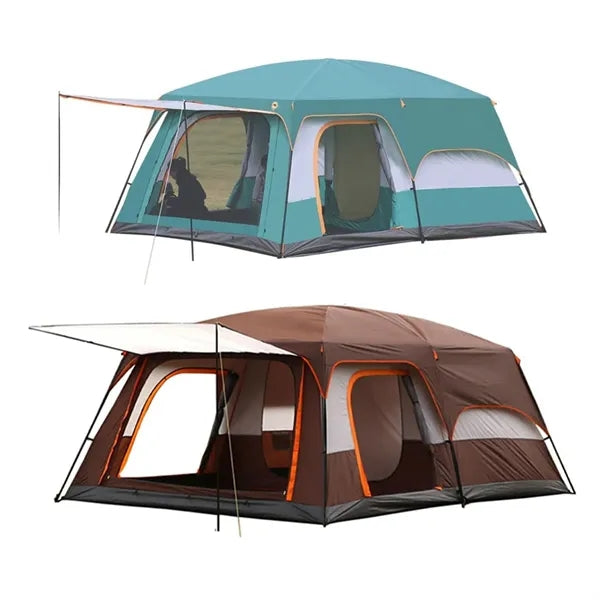 Weatherproof Cabin Shelter Family Camping Tent w/ Carry Bag