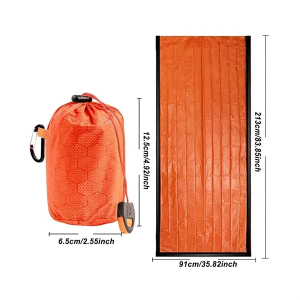 Sleeping Bag Survival Emergency Blankets with Whistle