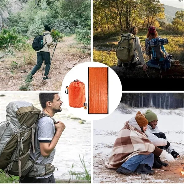 Sleeping Bag Survival Emergency Blankets with Whistle