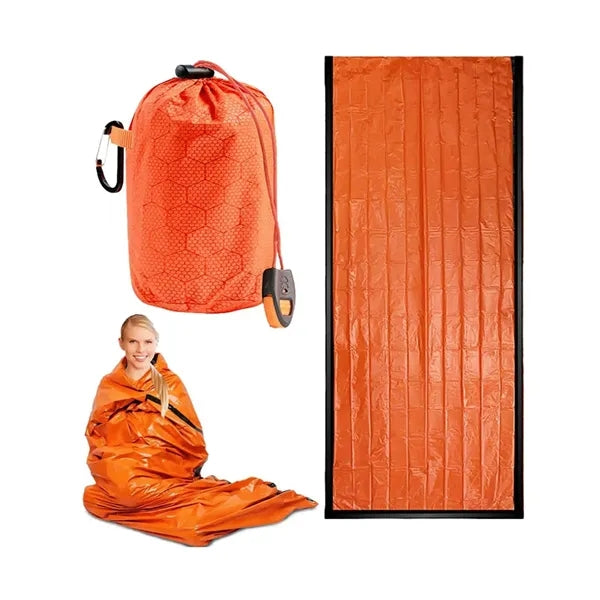 Sleeping Bag Survival Emergency Blankets with Whistle