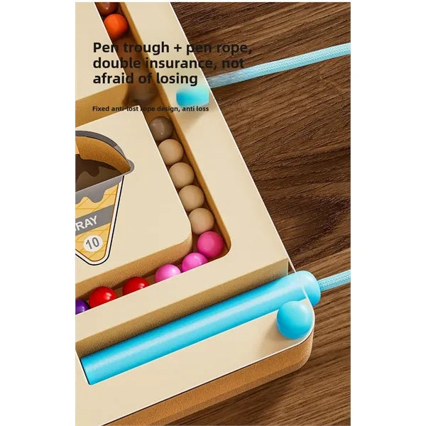 Wooden Magnetic Maze Puzzle Learning Toy for Toddlers
