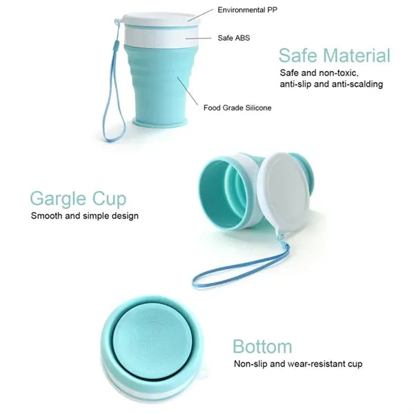 Camping Silicone Collapsible Travel Coffee Cup