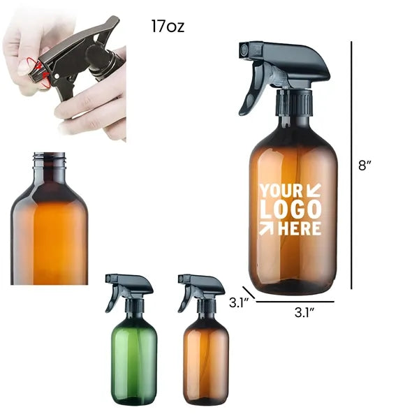 17oz Garden Spray Bottle - PET, Ergonomic, UV-Protection