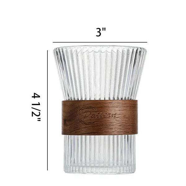 11oz Custom Vintage Drinking Glass w/Wooden Sleeve