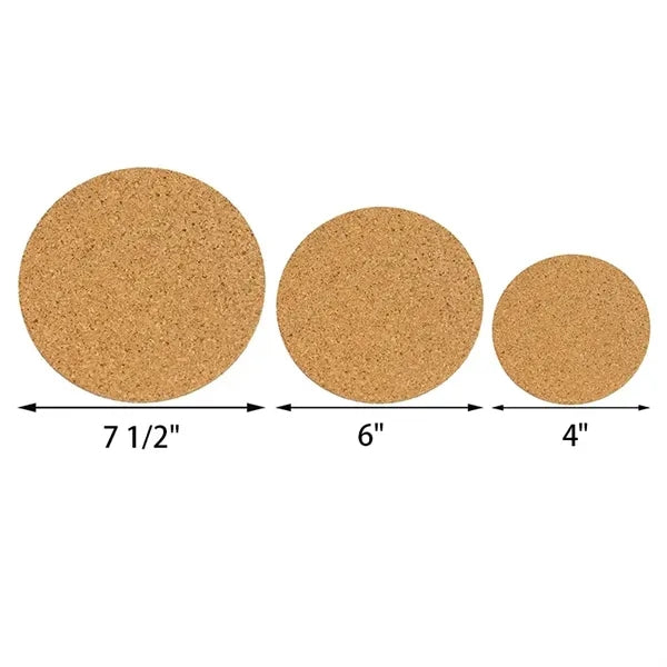 Eco Friendly Custom Heat Resistant Round Cork Coaster
