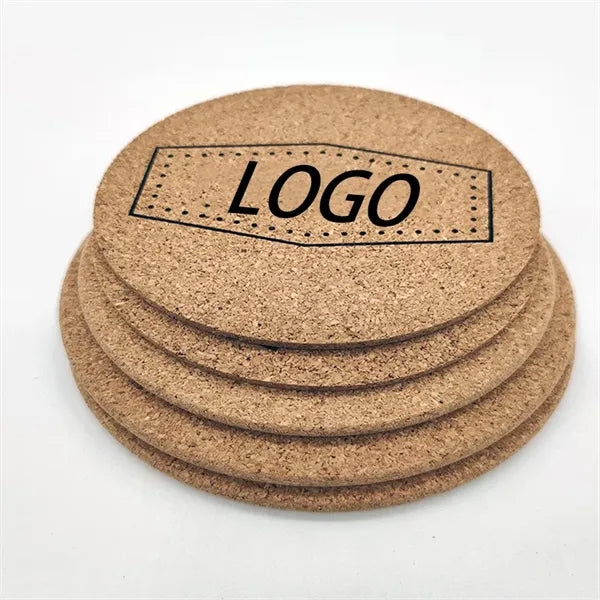 Eco Friendly Custom Heat Resistant Round Cork Coaster