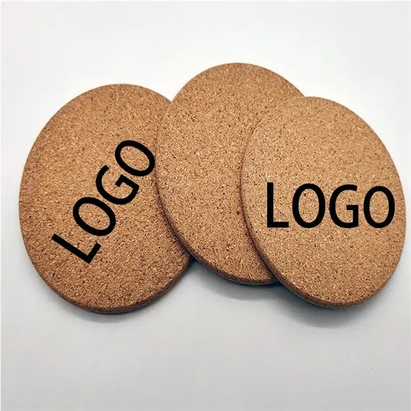 Eco Friendly Custom Heat Resistant Round Cork Coaster