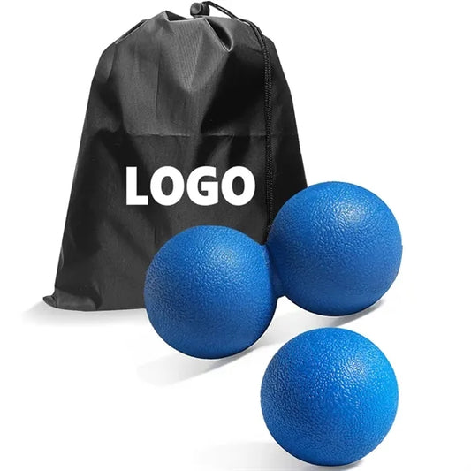 2pcs TPE Massage Ball Set with Drawstring Pouch