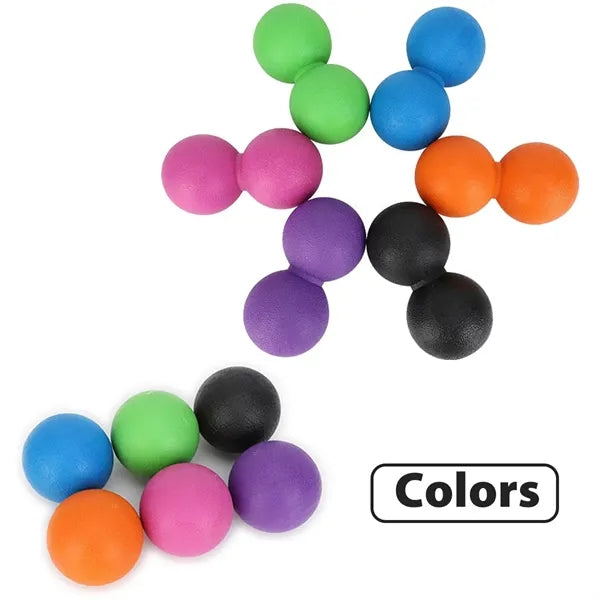 2pcs TPE Massage Ball Set with Drawstring Pouch