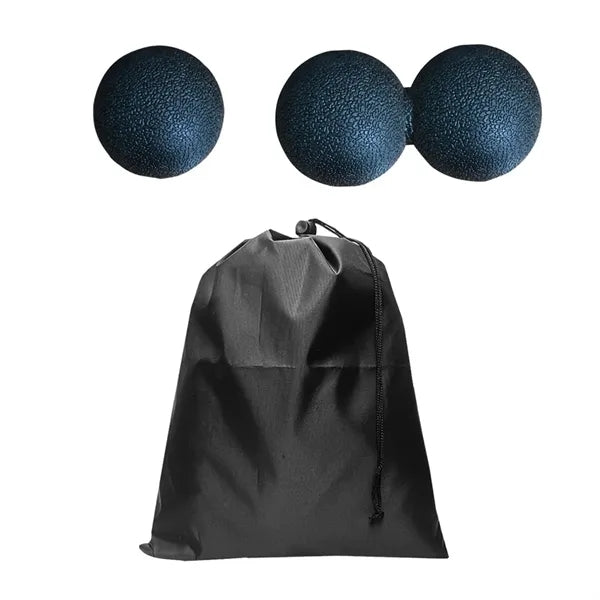 2pcs TPE Massage Ball Set with Drawstring Pouch