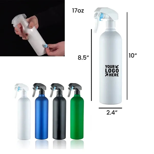 17oz Frosted Cylinder Spray Bottle