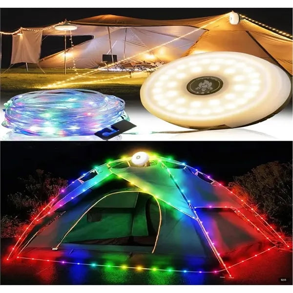 String Light with Camping Lantern