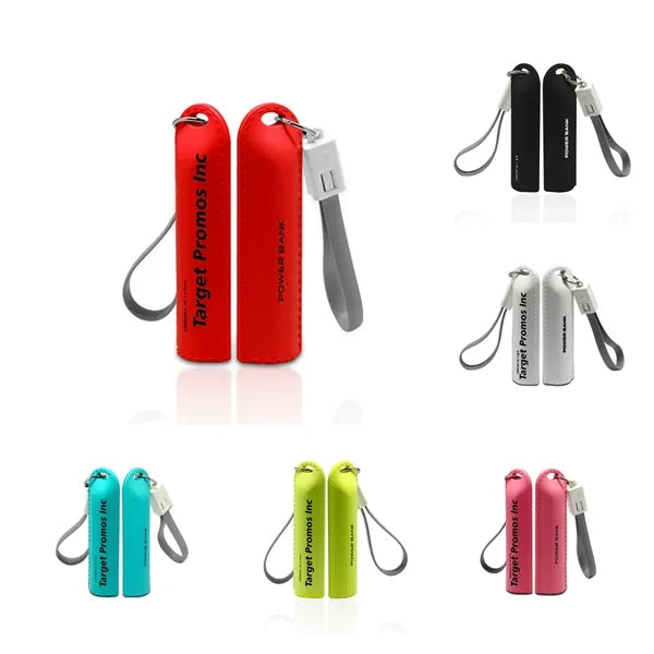 Portable Mini Charger Mobile Power Bank Keychain 2000mah
