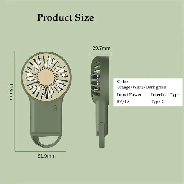 Portable Rechargeable Powerful Handheld Fan
