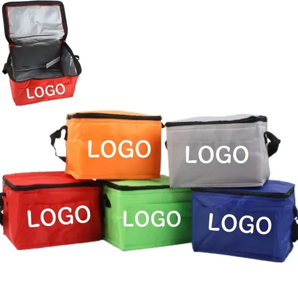 6 Can Small Lunch Box Cooler Bag for Men Women with Handle
