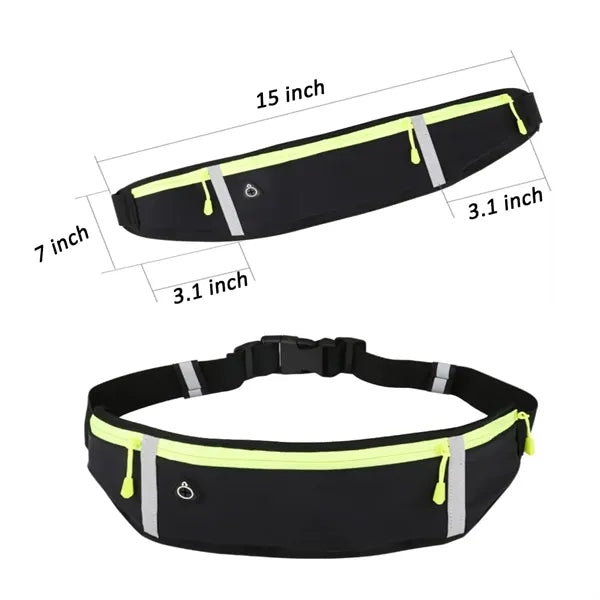 Waterproof Reflective Sports Fanny Pack Hydration Waist Bag