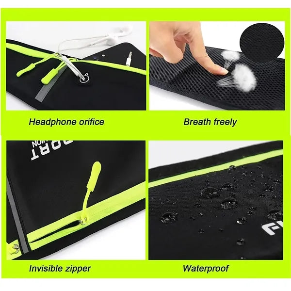 Waterproof Reflective Sports Fanny Pack Hydration Waist Bag