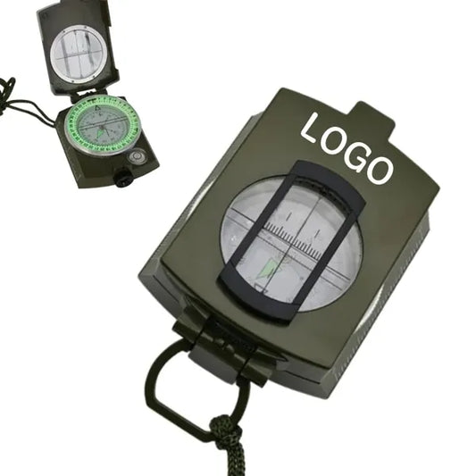 Hiking Survival Compass with Scale Lanyard & Carry Pouch