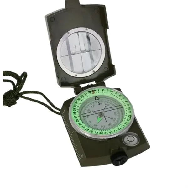 Hiking Survival Compass with Scale Lanyard & Carry Pouch