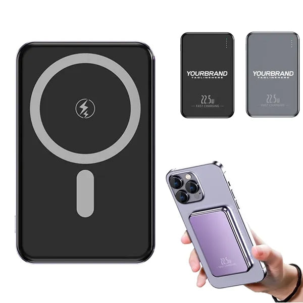 Magnetic Wireless Power Bank (10,000mAh) with Fast Charging