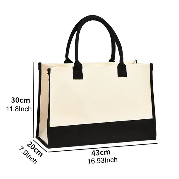 Full Color Imprint Canvas Tote Bag