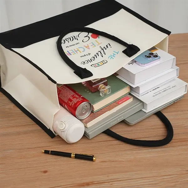 Full Color Imprint Canvas Tote Bag