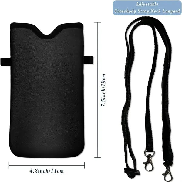Neoprene Phone Pouch with Crossbody Strap
