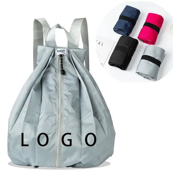 Foldable Waterproof Double Shoulder Backpack for Outdoor Tra