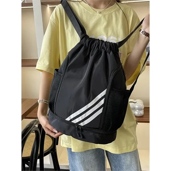 Drawstring Sports Backpack for Fitness and Travel