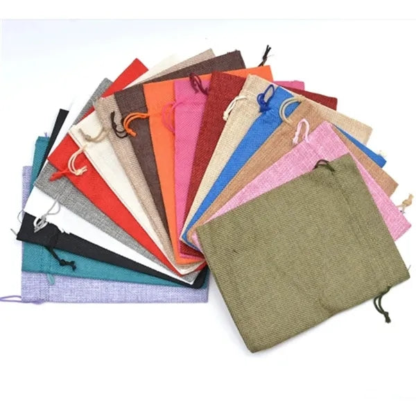Small Jute Drawstring Gift Pouch