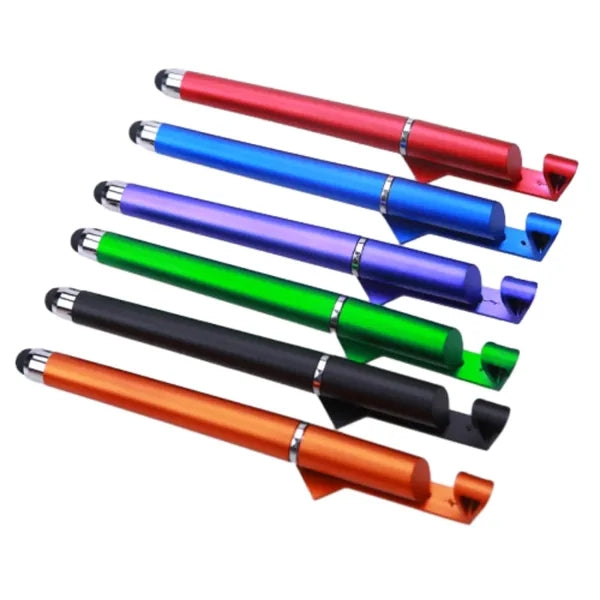 3-in-1 Stylus Ballpoint Pen with Phone Stand & QR Code