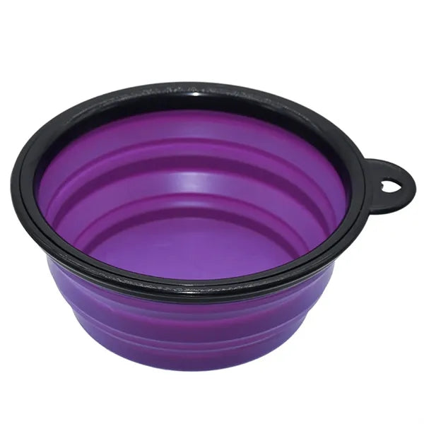 Tpr Portable Foldable Pet Bowl For Going Out