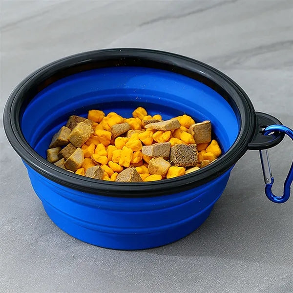 Tpr Portable Foldable Pet Bowl For Going Out