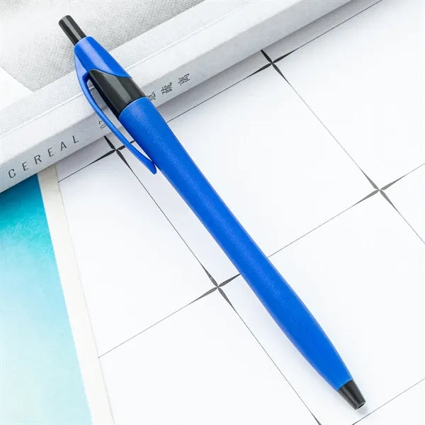Plastic Matte Multi-Color Press Ballpoint Pen