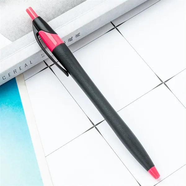 Plastic Matte Multi-Color Press Ballpoint Pen