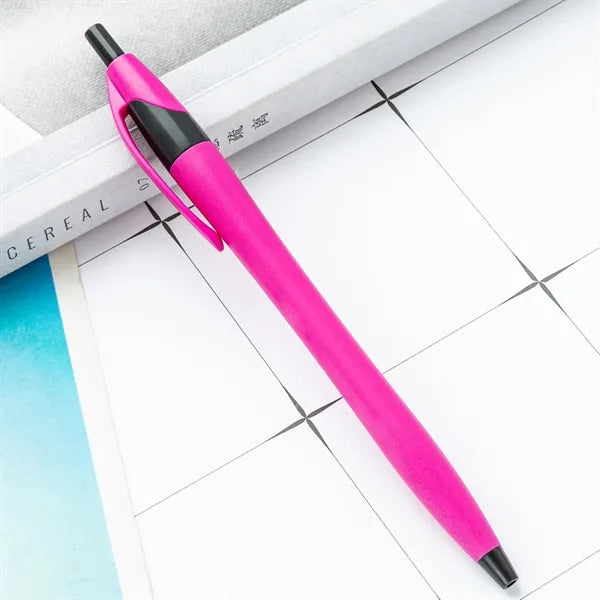 Plastic Matte Multi-Color Press Ballpoint Pen