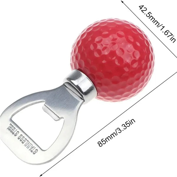 Stainless Steel Golf Ball Bottle Opener