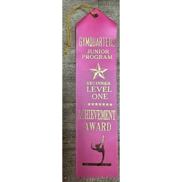2" x 8" Custom Award Ribbon with String & Card