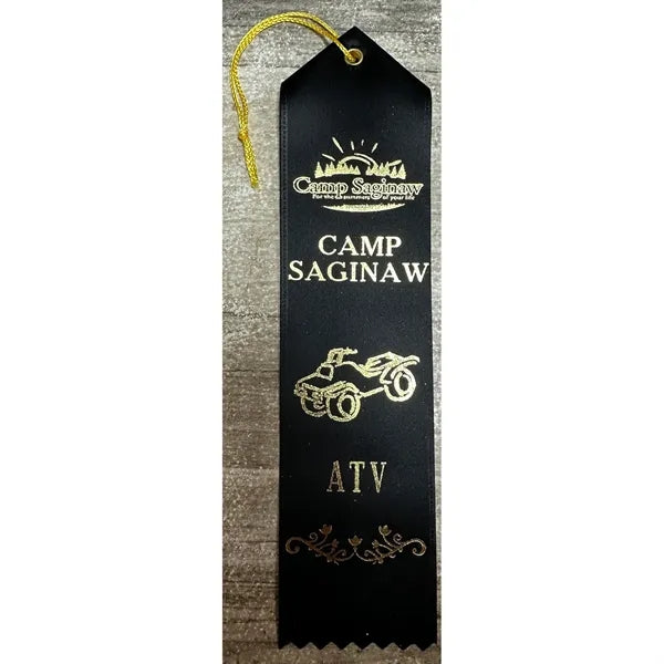 2" x 8" Custom Award Ribbon with String & Card