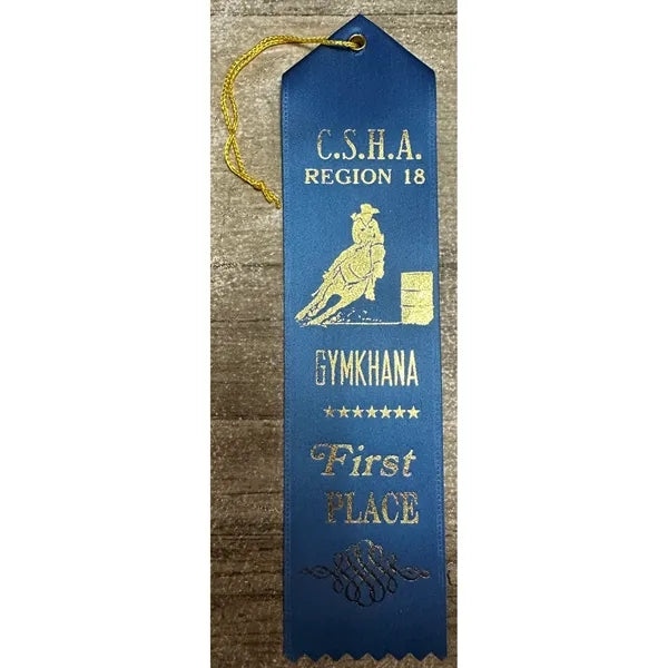 2" x 8" Custom Award Ribbon with String & Card