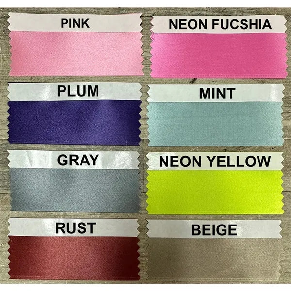 2" x 8" Custom Award Ribbon with String & Card
