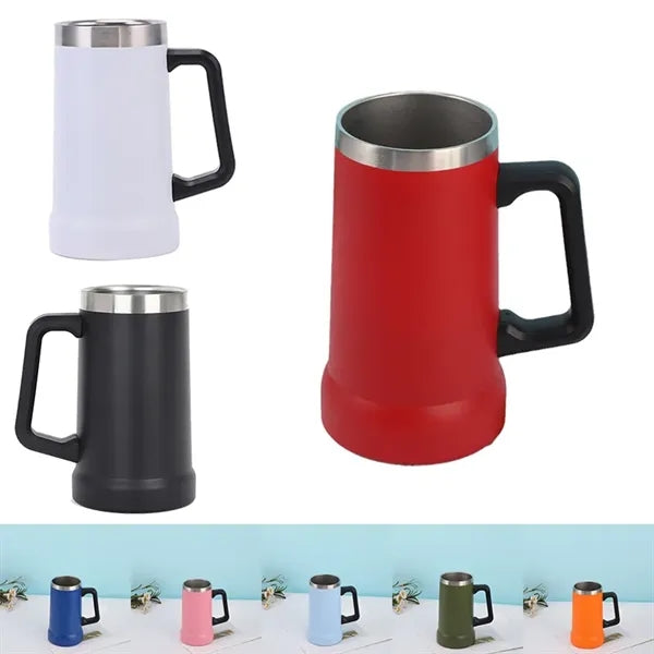 20oz Stainless Steel Beer Mug Double Wall Insulation Cup