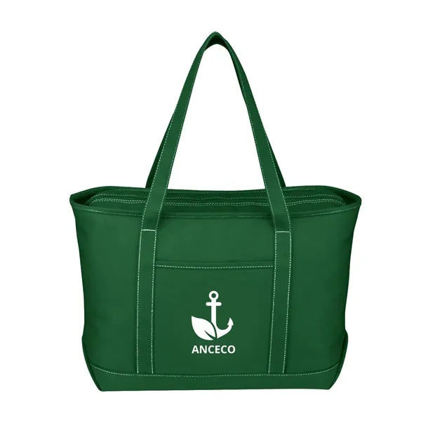 Large 24 Oz. Recycled Cotton Yacht Tote Bag