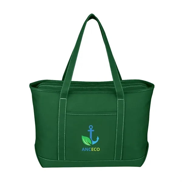 Full Color Large 24 Oz. Recycled Cotton Yacht Tote Bag