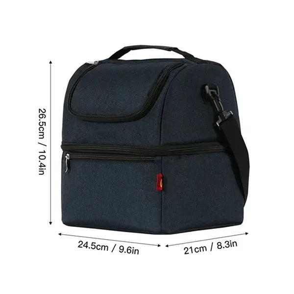 Dual-Deck Insulated Lunch Bag